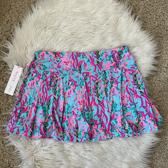 {Lilly Pulitzer} Luxletic® Annora Skort in Multi Seaweed Samba - Women’s Medium - Picture 9 of 15